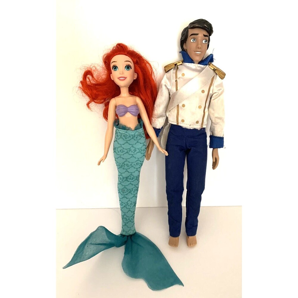 Disney Little Mermaid Ariel and Prince Eric Wedding Groom Doll READ CONDITION